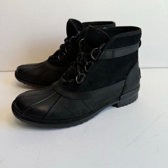 Uggs Greda Duck Boots, Black, Women's 9 - Picture 1 of 6